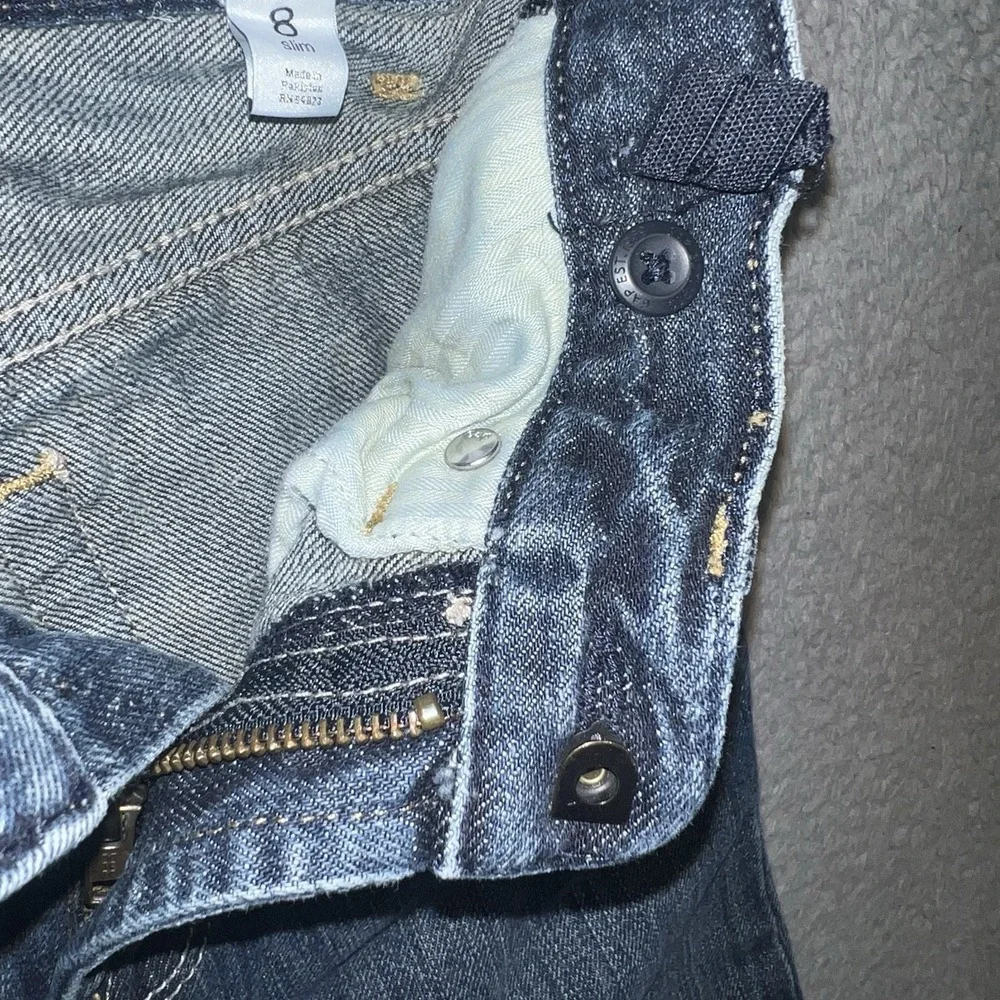 GAP‎ Kids Jeans Youth Size 8 x 23 Blue Denim Boot Cut Adjustable Waist Pants